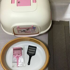猫トイレ ミルキーピンク アイリスオーヤマ ねこ ネコ トイレ用品 爪研ぎ 爪とぎ セット