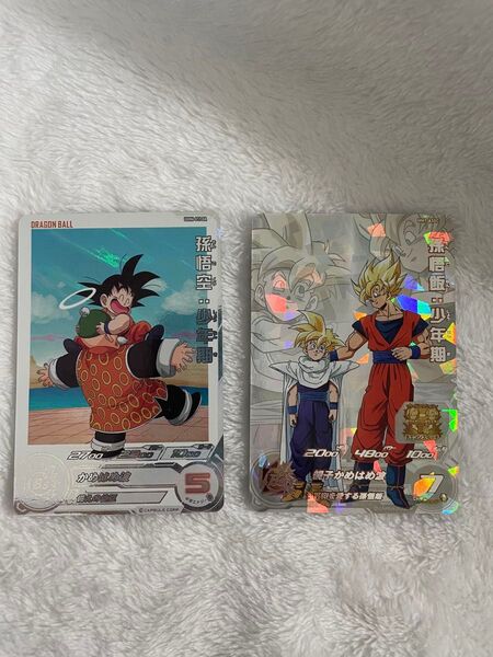 ドラゴンボールヒーローズ 孫悟空少年期 孫悟飯幼年期