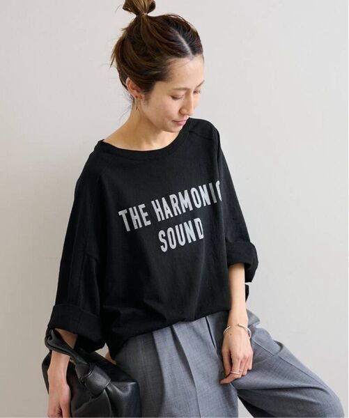 FRAMeWORK NEWハーフスリーブロゴTEE ブラック フレームワーク
