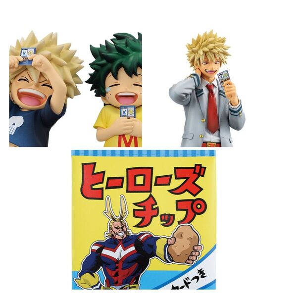 一番くじ 僕のヒーローアカデミア B賞爆豪勝己 D賞 いずく・かつき E賞 ヒーローズチップケース&クリップ