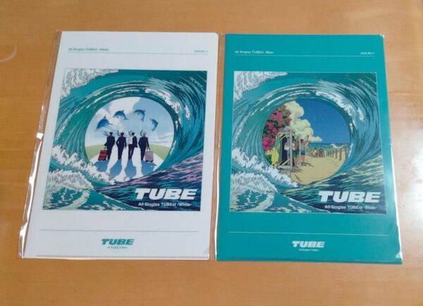 TUBE All Singles TUBEst -Blue-White- A4クリアファイル 2枚セットのみ