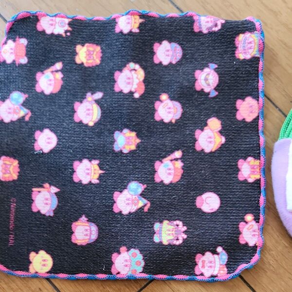 星のカービィ ミニタオルと新品BTSタイニーンタンの大きく開く小銭いれ