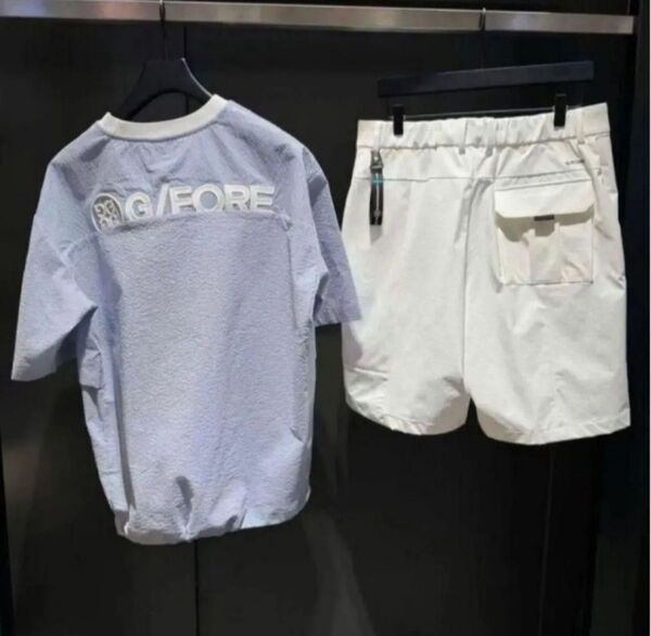 G/FOREジーフォア ゴルフ メンズ シャツ 半袖 トップ パンツ 2点セット