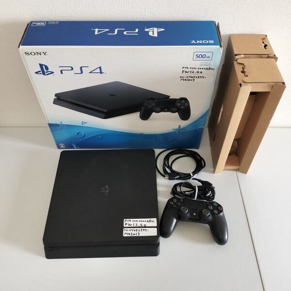 24時間以内発送 中古動作品 FW12.00 PlayStation4 ジェット・ブラック 500GB CUH-2000AB01