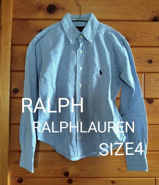 ラルフローレン RALPH LAUREN 長袖シャツ チェック柄 サイズ4 子供服