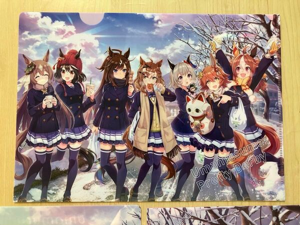 ウマ娘 プリティーダービー × セブンイレブン A4クリアファイル 3枚セット