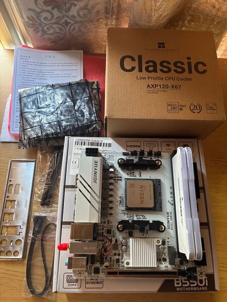 JGINYUE AMD B550 AM4 mini ITX Ryzen5 5600GT 自作パーツ