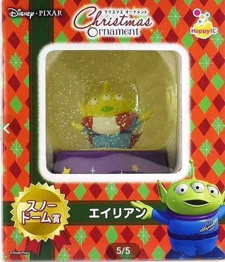 クリスマスオーナメント エイリアン スノードーム リトルグリーンメン フィギュア ディズニー スノーグローブ