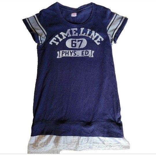 160 デニムダンガリー チュニック ワンピース デニム&ダンガリー Tシャツ 半袖Tシャツ