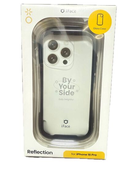 iFace Reflection iPhone16pro 強化ガラスクリアケース ブラック