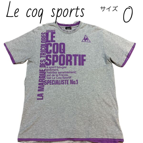 ルコック Le coq sports 半袖Tシャツ サイズO 重ね着風
