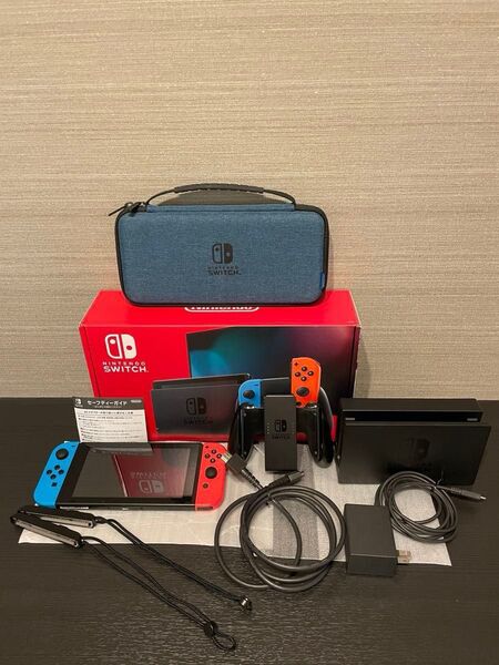 Nintendo Switch 本体 Joy-Con (L)ネオンブルー/(R)ネオンレッド とホリのハードケース
