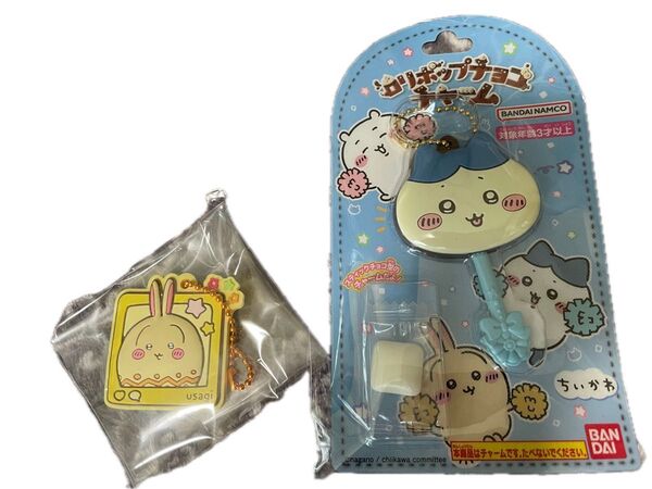 ちいかわ ロリポップチョコチャーム ラバーキーホルダー ハチワレ うさぎ 缶バッジのおまけ付