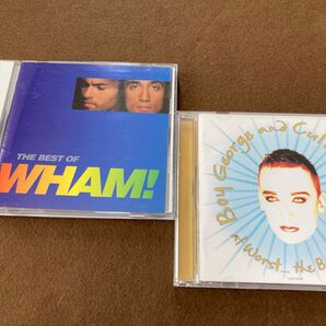 【国内盤帯無しCD】ワム!ベスト、カルチャークラブ&ボーイジョージ ベスト 2枚セット売り