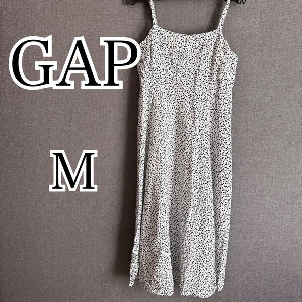 GAP キャミソールワンピース ワンピース キャミワンピース 花柄 ホワイト