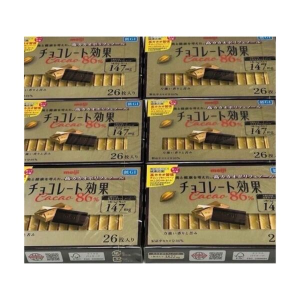 明治 チョコレート効果 カカオ 86% 26枚 (130g) ×6