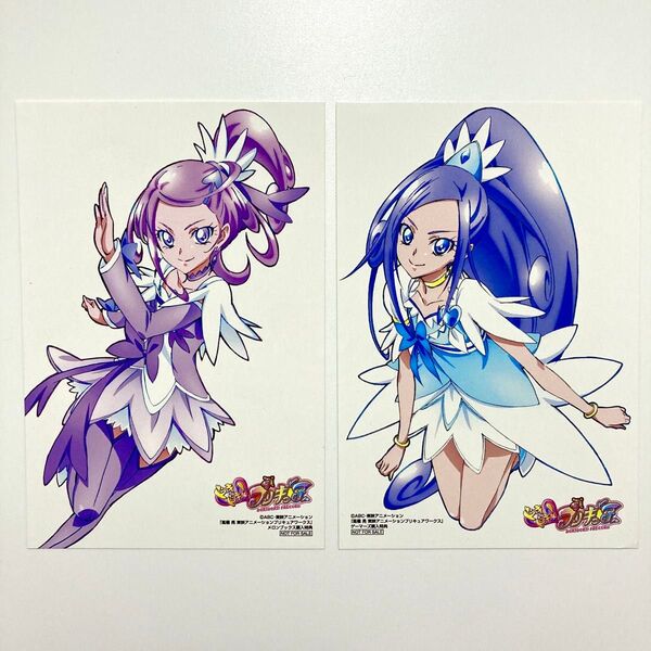 ドキドキプリキュア ポストカード「キュアダイヤモンド」「キュアソード」セット イラストカード 店舗特典 高橋晃 プリキュアワークス