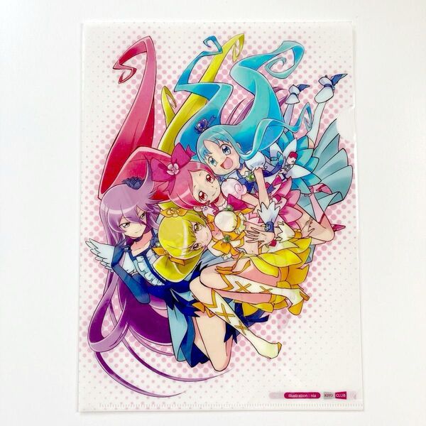 同人A4クリアファイル ハートキャッチプリキュア!「KIYO CLUB」キュアブロッサム キュアマリン サンシャイン ムーンライト