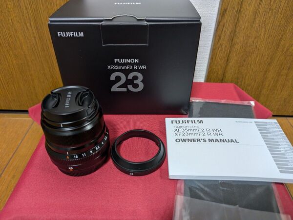 美品!FUJIFILM (フジフイルム) フジノン XF23mm F2 R WR ブラック