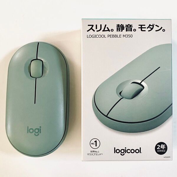 Logicool ロジクール PEBBLE M350 ワイヤレスマウス(USB無線・Bluetooth)Unifying対応 静音