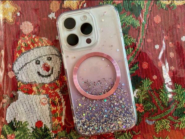 クリア グリッター トワイライトiPhone15Proケース