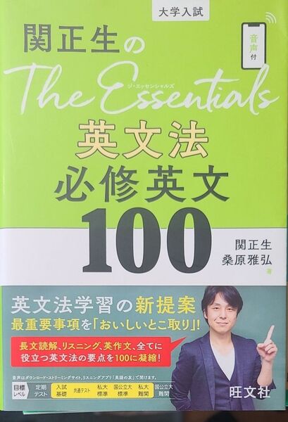 関正生のThe Essentials英文法必修英文100 大学入試 関正生/著 桑原雅弘/著