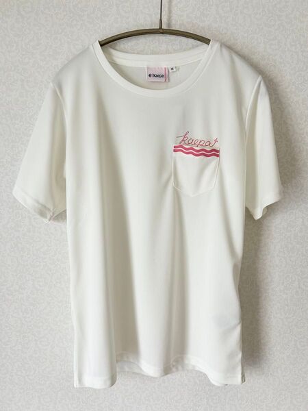 新品未使用 kaepa ケイパ 半袖 Tシャツ レディース トップス トレーニングウェア 吸汗速乾 オフホワイト M