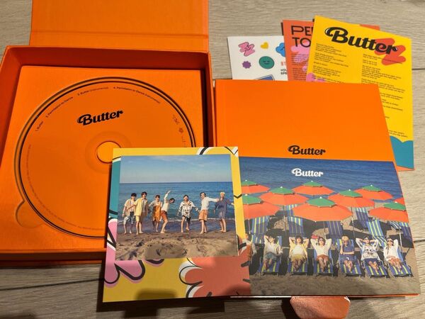 BTS Butter アルバム (Peaches ver.) BTS 公式 未使用 トレカ カードなし 画像に写っているもののみ