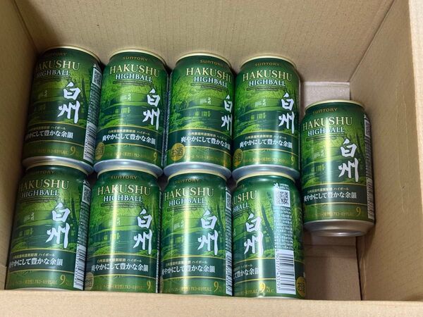 SUNTORY PREMIUM HIGHBALL HAKUSHU 白州 ハイボール缶 350ml 9本 アルコール度数9%