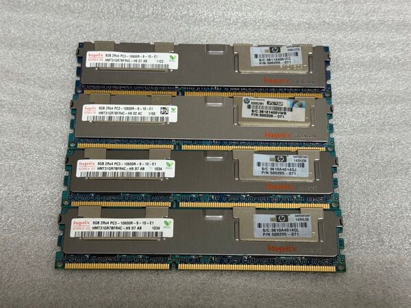 hynix サーバー用 PC3-10600R (DDR3-1333) 32GB(8GB×4枚)ECC Registered