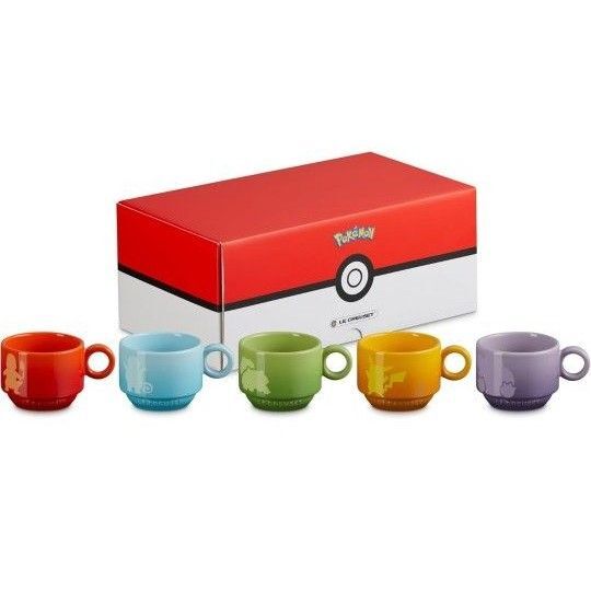 LE CREUSET ルクルーゼ ポケモン ポケットモンスター スタッキングマグ マグカップ 新品未使用 5個 セット