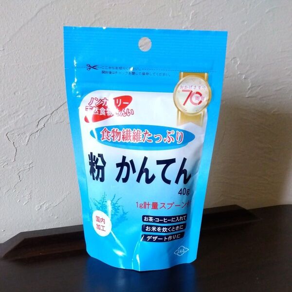 朝日 粉かんてん 粉寒天 40g 1g計量スプーン付き ノンカロリー 食物繊維