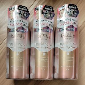 ビフェスタ シュワとろオイル泡 クレンジング 130g 3本 スパークリングオイル sparkling oil 廃盤