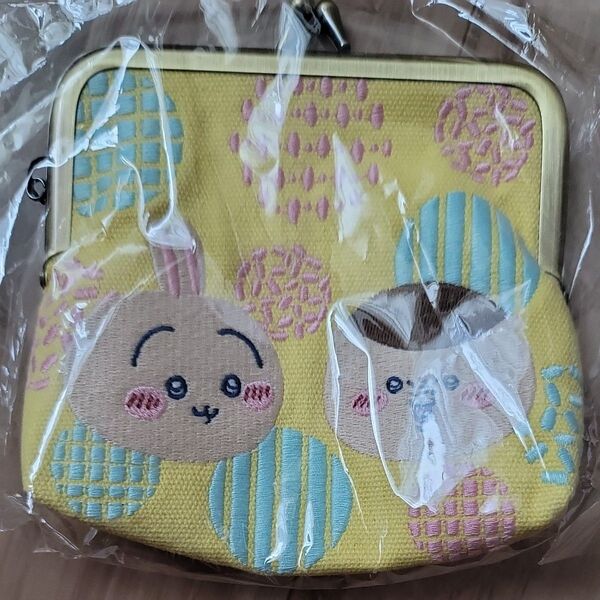 ちいかわ がま口 ポーチ がま口ポーチ 小物入れ フェイス 財布 刺繍 うさぎ くりまんじゅう コインケース