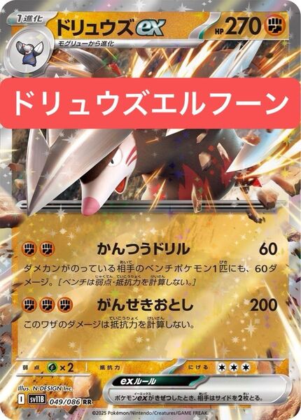 ポケカ ビクティニBWR争奪戦用デッキ ドリュウズexデッキ エルフーンexデッキ 構築済みデッキ トウコ