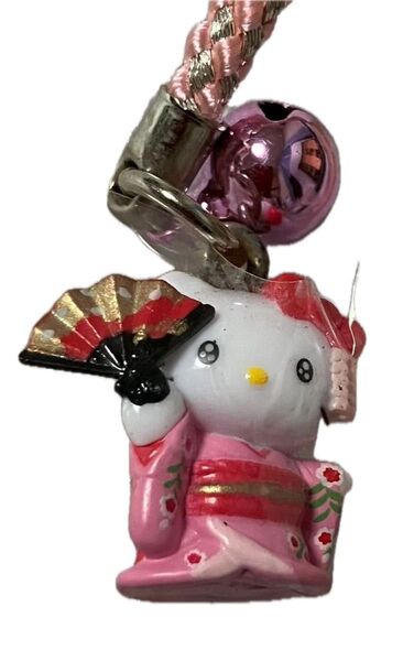 e□サンリオ□ キティ 舞妓 京都 フィギュアストラップ