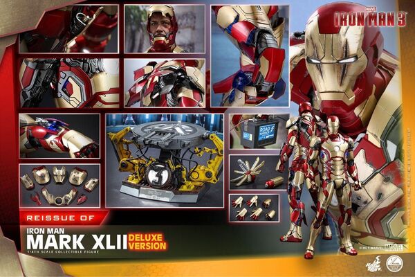ホットトイズ QS008 アイアンマン・マーク42ボーナス付き 1/4 フィギュア Ironman Mark 42 XLII