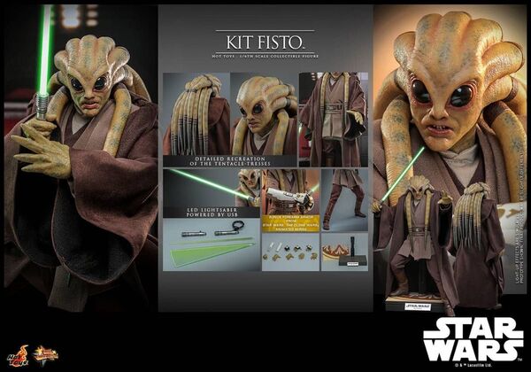 ホットトイズ MMS751 スター・ウォーズ 1/6フィギュア キット・フィストー Star Wars Kit Fisto