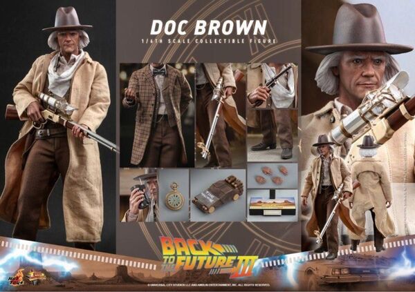 ホットトイズ MMS617 バック・トゥ・ザ・フューチャー エメット・ブラウン博士 Doc Brown 1/6フィギュア