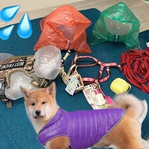 まとめてセール 9点犬服と犬用品なとのまとめて売り 柴犬 中型犬 大型犬 散歩 服