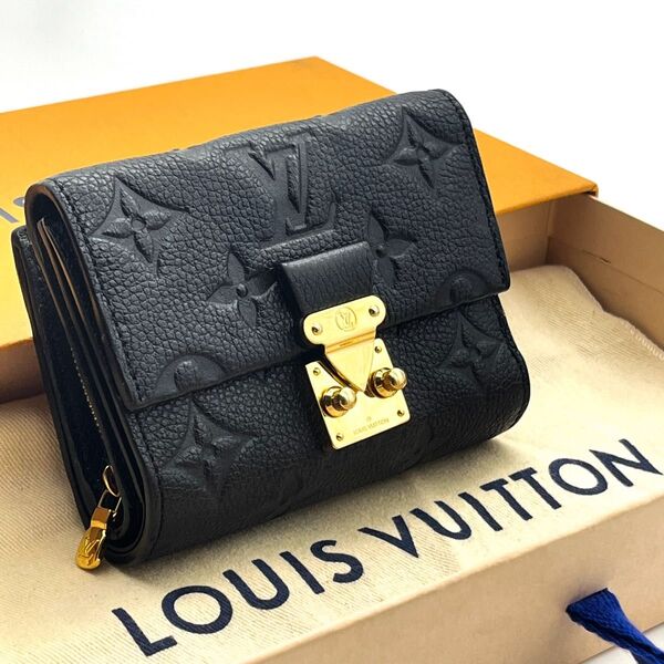 LOUIS VUITTON【現行RFID未使用に近い】モノグラムアンプラントノワールポルトフォイユメティスコンパクト ルイヴィトン