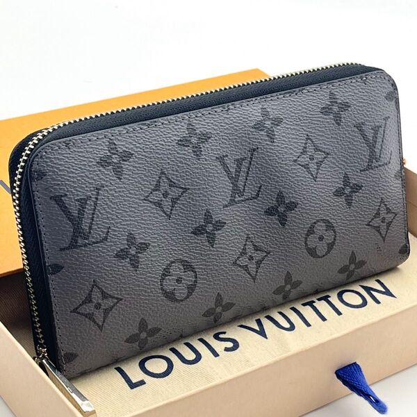 Louis Vuitton【激レア最高級美品】モノグラムシルバージッピーウォレットラウンドファスナーラウンドジップ ルイヴィトン