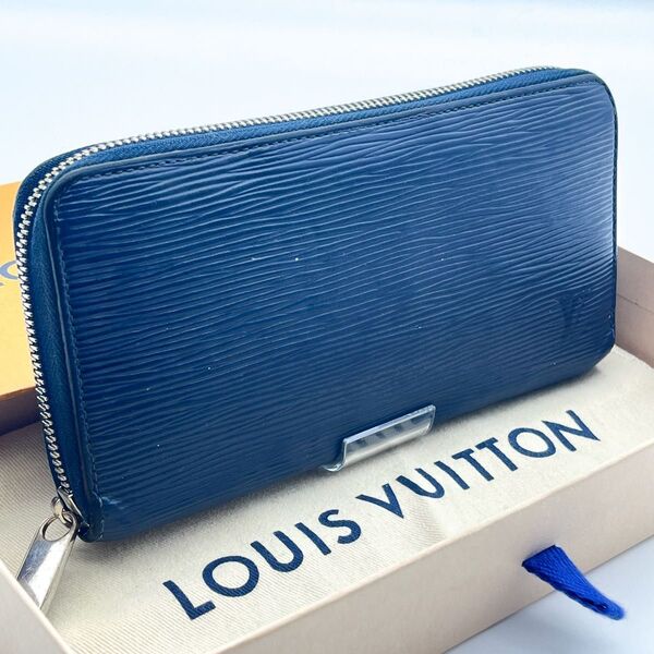 LOUIS VUITTON【現行RFID搭載モデル】エピアンディゴブルージッピーウォレットラウンドファスナーラウンドジップ 長財布