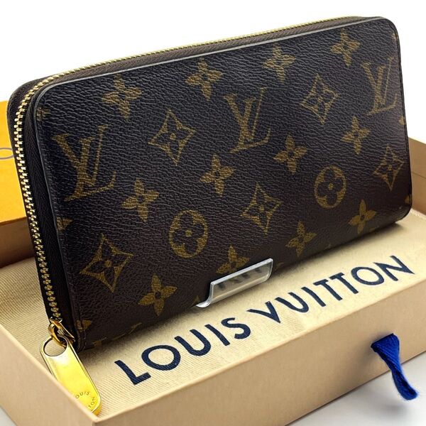 LOUIS VUITTON【箱付き最高級美品】モノグラム フューシャ ジッピーウォレット ラウンドファスナー ルイヴィトン 長財布