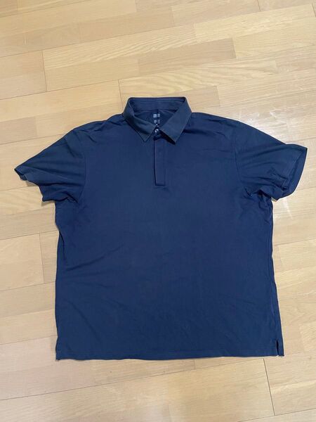 ユニクロ エアリズムポロシャツ ネイビー 3XL