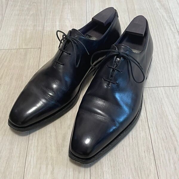 極美品 ベルルッティ berluti 革靴 黒 ドレスシューズ デムジュール ブラック nero grigio 6.5 25cm