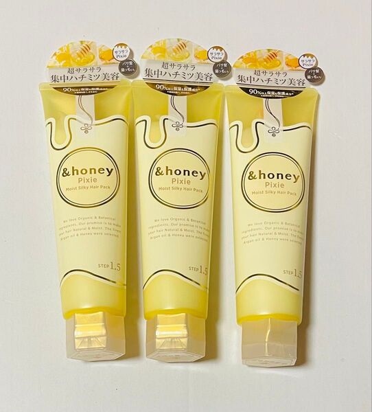 &honey (アンドハニー) ピクシー モイストシルキー ヘアパック1.5 (本体) 130g ×3