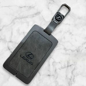 キーホルダー LEXUS キーカバー カード式 レクサス専用 スマートキーケース グレー 納車 カードカバー プレゼント高級感UP