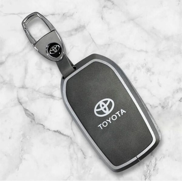 トヨタ キーカバー キーホルダー スマートキー ヴェルファイア アルファード ノア スマートキーケース グレー ボクシー