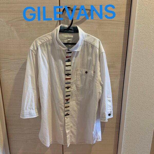 【GILEVANS】メンズシャツ 七部袖 193158UN